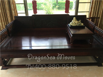 廣州國際搬運家具到加拿大溫哥華，紅木家具的正確包裝方式