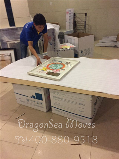 從深圳海運(yùn)到美國，藝術(shù)品海運(yùn)之前是這么包裝的