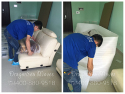 廣州國際搬運(yùn)家具至美國，家具可以組合包裝