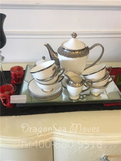 東莞市家具跨國搬家到臺灣基隆，餐具原來可以這么精致的包裝